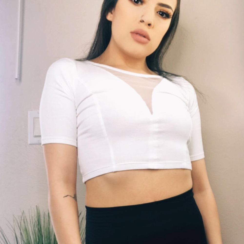 White Crop Top